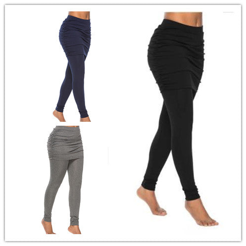 Pleated Skirt Leggings