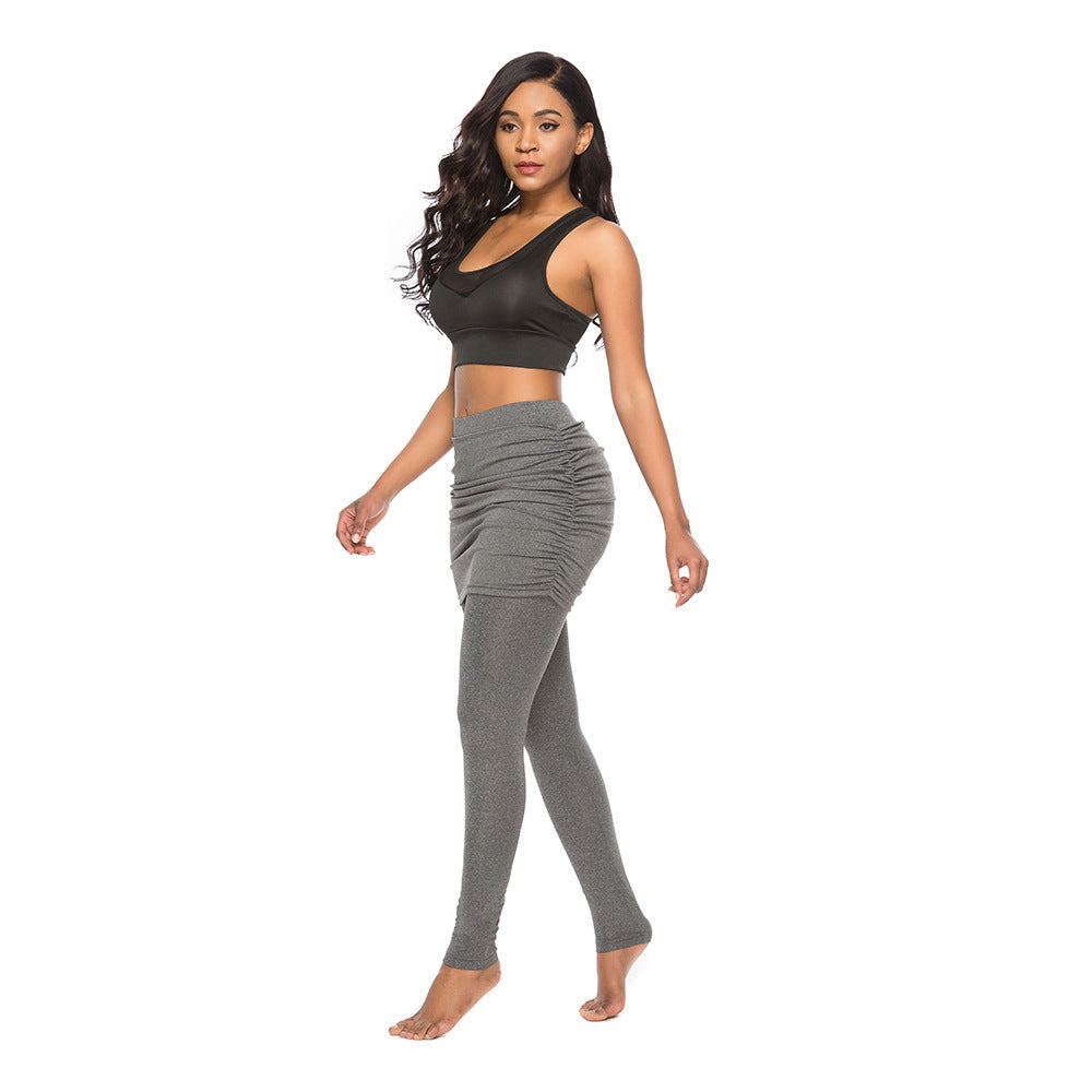 Pleated Skirt Leggings