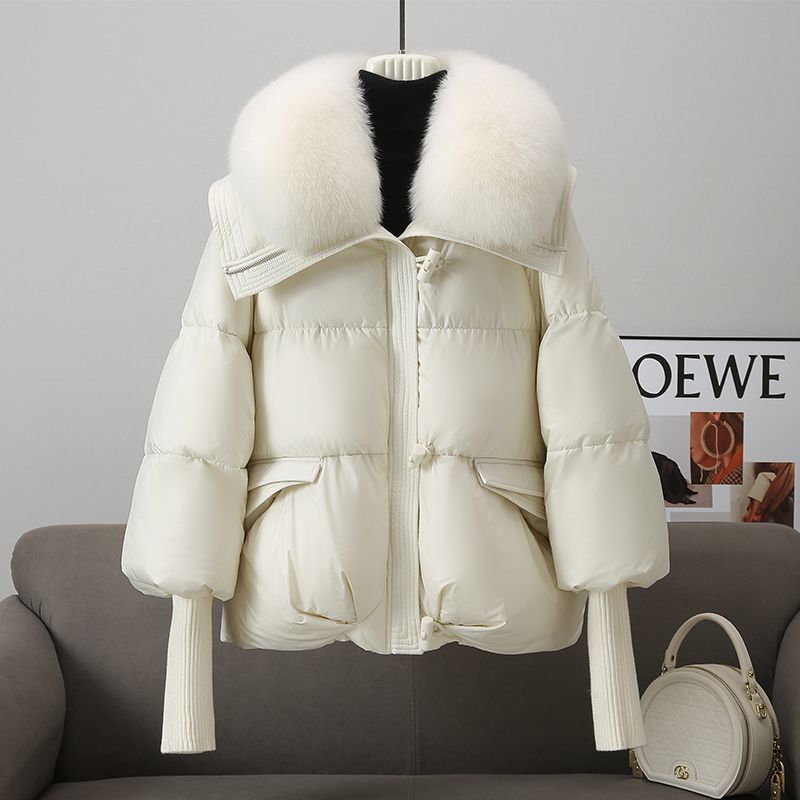 Faux Fur Collar Puffer Jacket