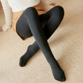 Cozy Women's Fleece-Lined Thermal Leggings - High Waist, Insulated Tights for Winter Comfort (Up to 70kg)