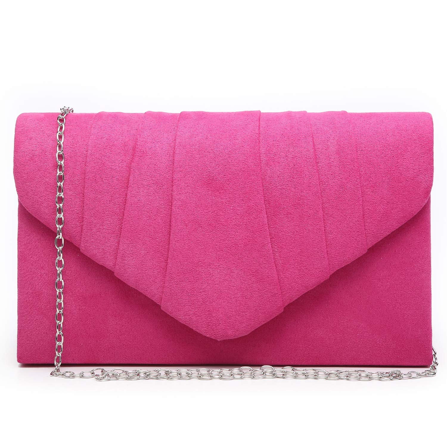 Women's Pleated Evening Clutch Handbag for Weddings and Special Occasions