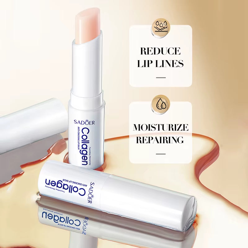 Nourishing Collagen Lip Balm - Advanced Formula for Superior Moisturization, Brightening, and Repair of Lips