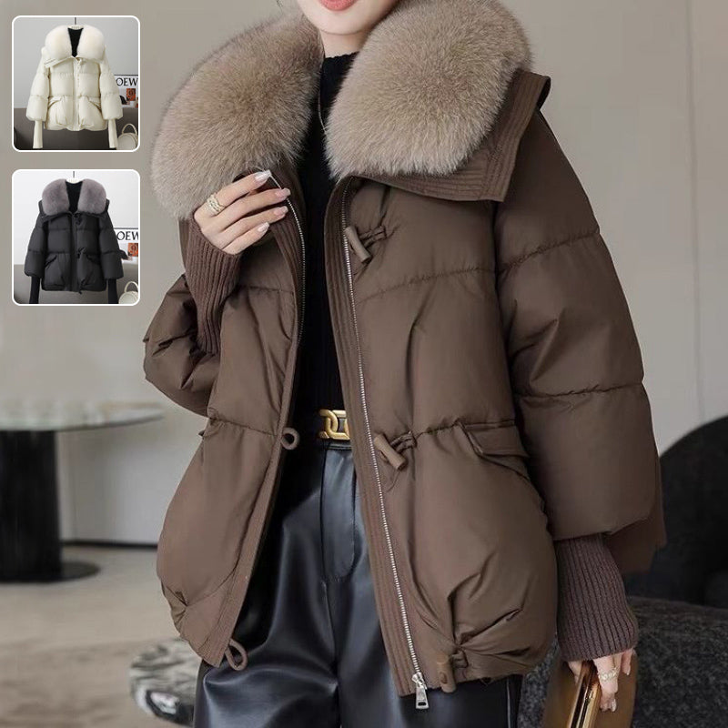 Faux Fur Collar Puffer Jacket