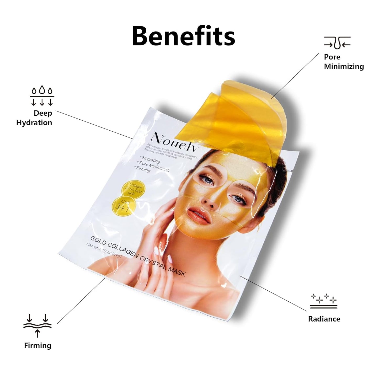 24K Gold Bio Collagen Overnight Hydrating Face Mask (34G x 2)
