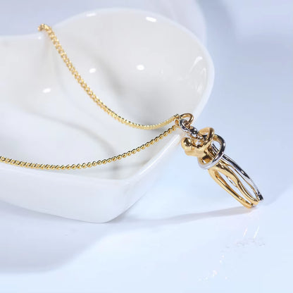 Elegant Hug Pendant Choker Necklace for Couples - Unisex Jewelry Gift for Him and Her