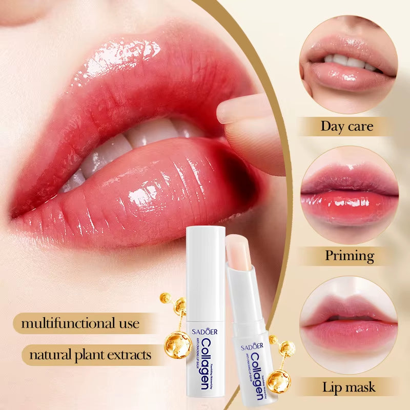 Nourishing Collagen Lip Balm - Advanced Formula for Superior Moisturization, Brightening, and Repair of Lips