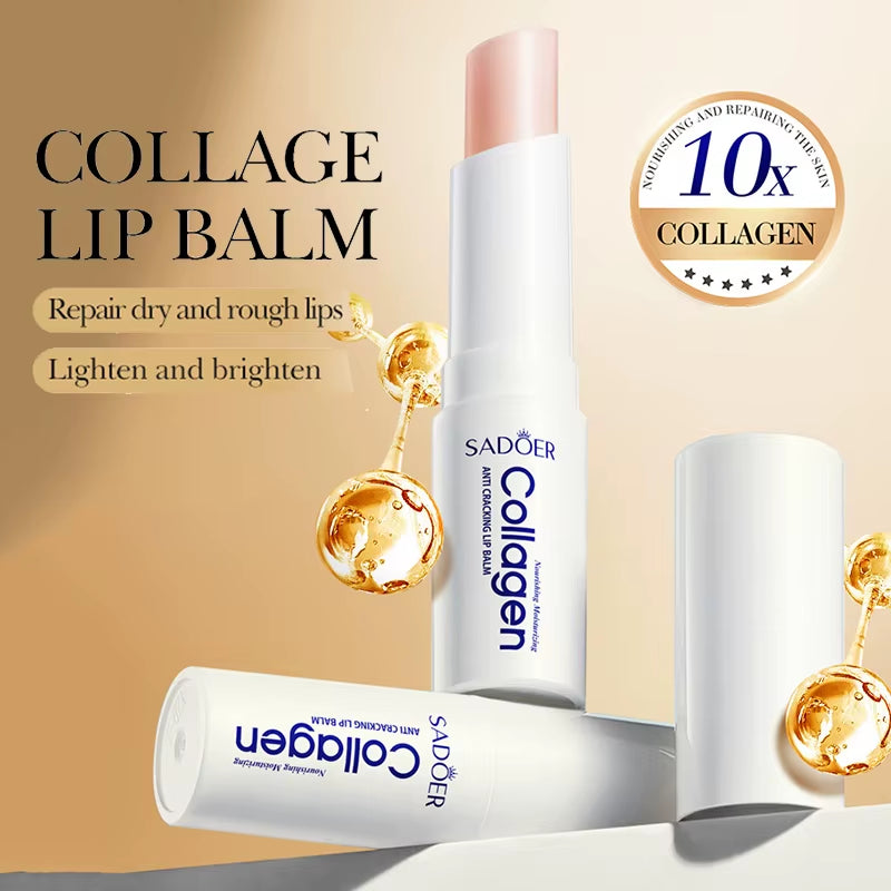 Nourishing Collagen Lip Balm - Advanced Formula for Superior Moisturization, Brightening, and Repair of Lips