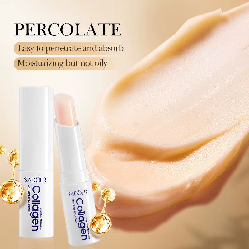 Nourishing Collagen Lip Balm - Advanced Formula for Superior Moisturization, Brightening, and Repair of Lips
