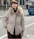 Faux Fur Collar Puffer Jacket