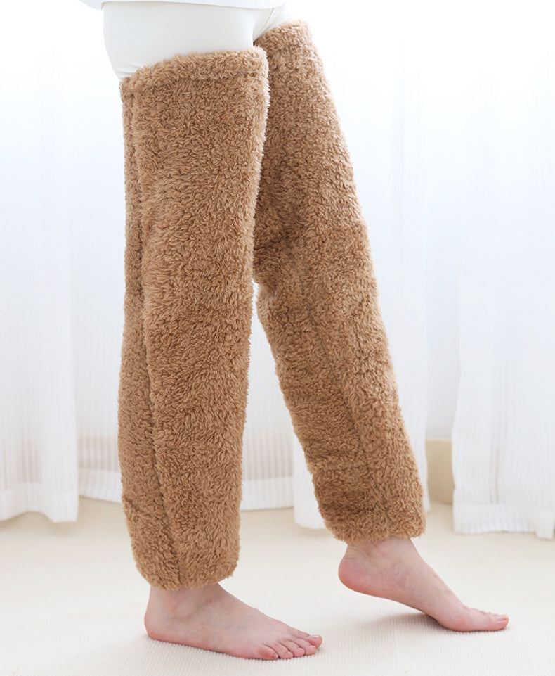 Fuzzy Over-the-Knee Lounge Socks
