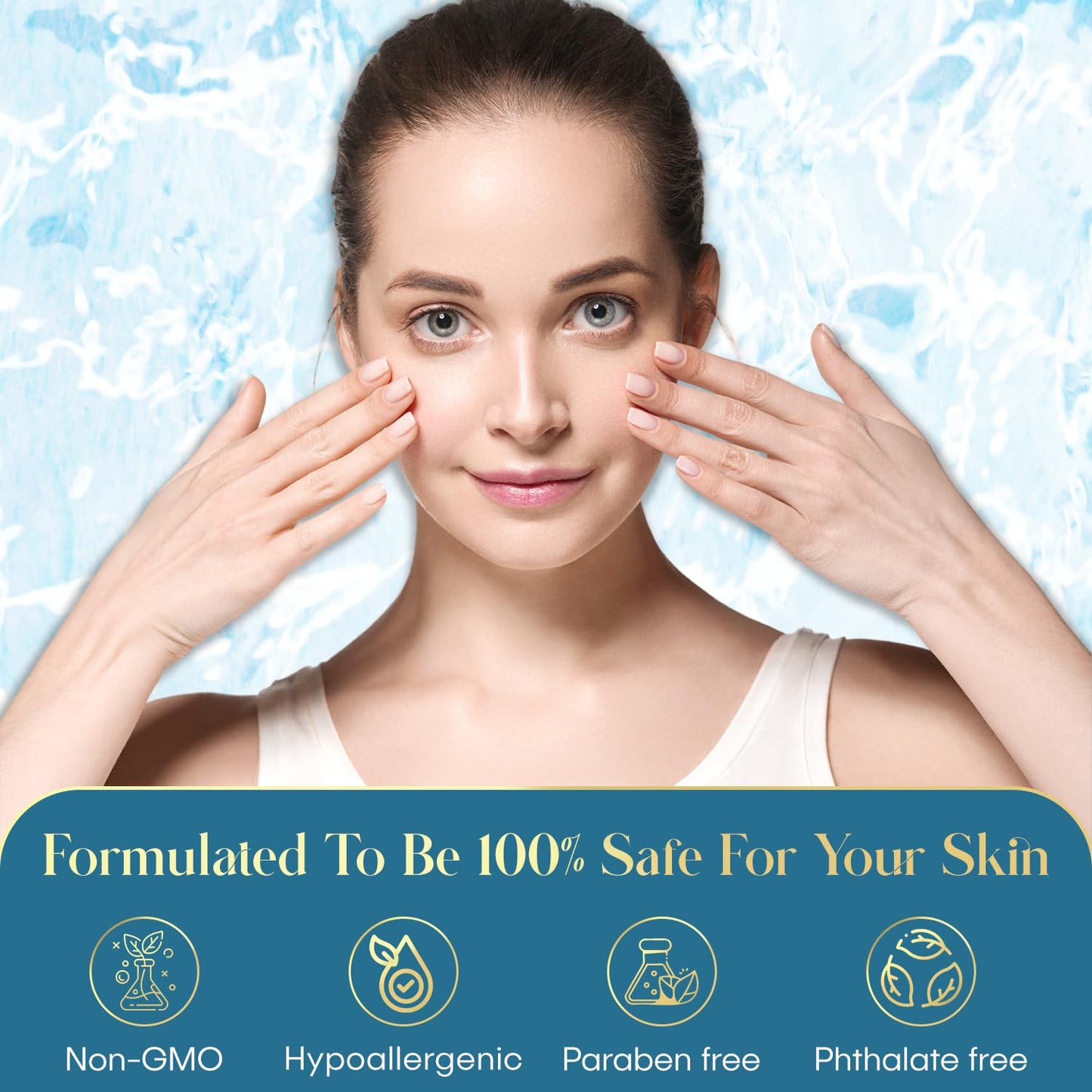 Hyaluronic Acid and Collagen Anti-Aging Serum - Intensive Hydration, Skin Plumping and Smoothing - Dermatologist Approved, Clean Beauty, Korean Skincare - 1.69 FL.OZ.