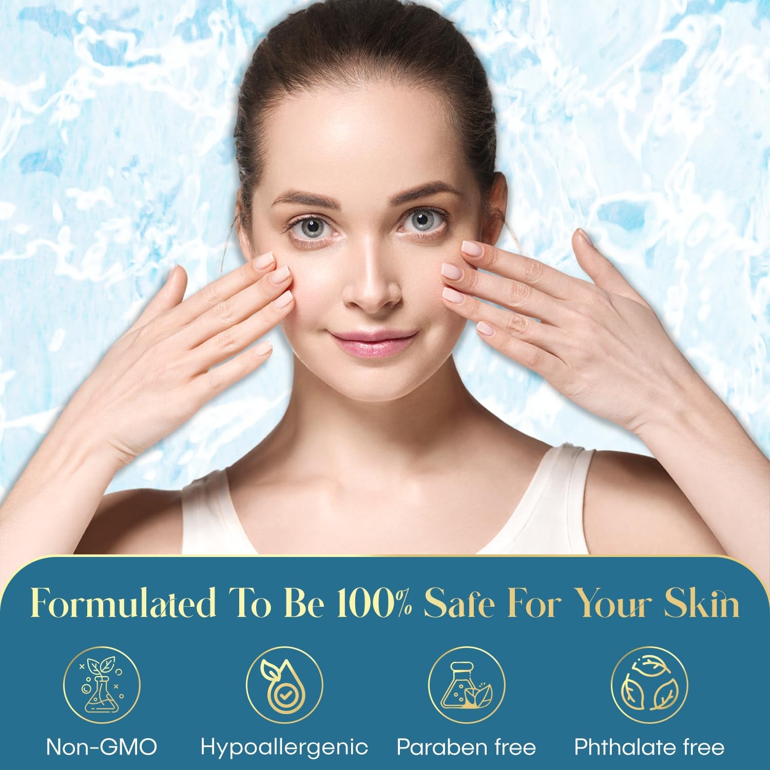 Hyaluronic Acid and Collagen Anti-Aging Serum - Intensive Hydration, Skin Plumping and Smoothing - Dermatologist Approved, Clean Beauty, Korean Skincare - 1.69 FL.OZ.