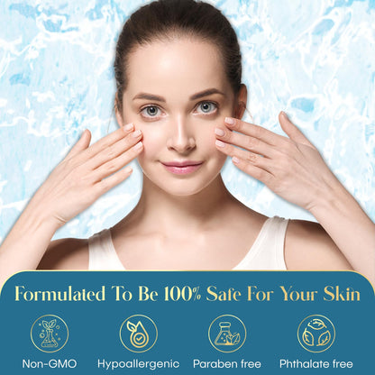 Hyaluronic Acid and Collagen Anti-Aging Serum - Intensive Hydration, Skin Plumping and Smoothing - Dermatologist Approved, Clean Beauty, Korean Skincare - 1.69 FL.OZ.